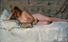 Reclining Nude 1900 - Isaac Israels reproduction oil painting