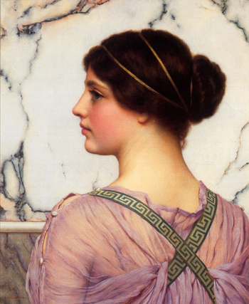 A Grecian Lovely 1909 - John William Godward reproduction oil painting