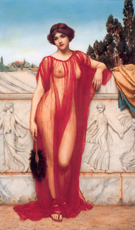 Athenais 1908 - John William Godward reproduction oil painting