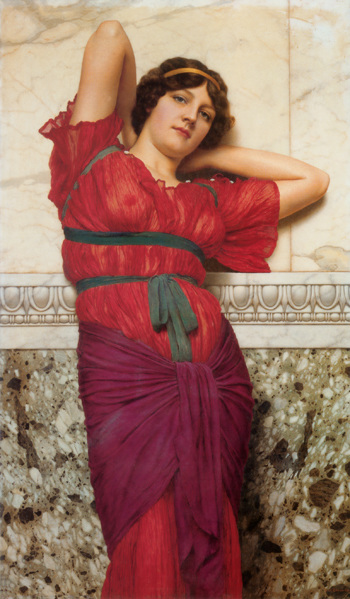 Contemplation 1922 - John William Godward reproduction oil painting