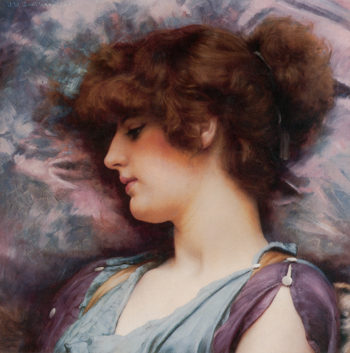 Far Away Thoughts 1892 - John William Godward reproduction oil painting