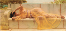 Girl in Yellow Drapery 1901 - John William Godward