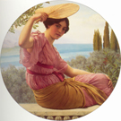Golden Hours 1913 - John William Godward reproduction oil painting