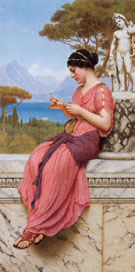 Le Billet Doux 1913 - John William Godward reproduction oil painting