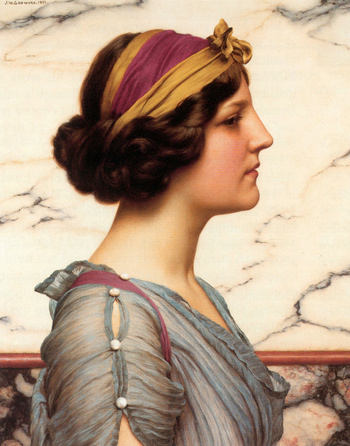 Megilla 1921 - John William Godward reproduction oil painting