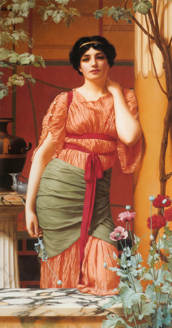 Nerissa 1906 - John William Godward reproduction oil painting