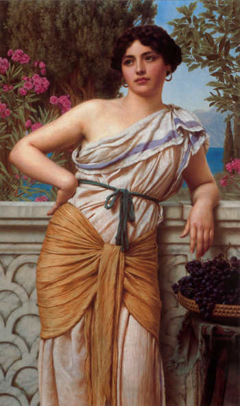 Reverie 1912 - John William Godward reproduction oil painting