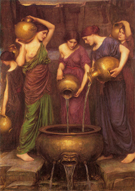 The Danaides 1904 - John William Godward reproduction oil painting