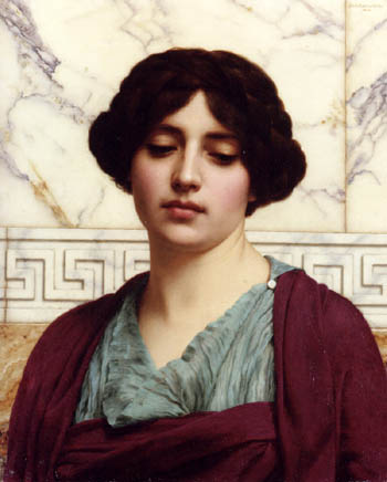 Stesicrate 1914 - John William Godward reproduction oil painting