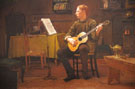 A Bohemian 1885 - Dennis Miller Bunker reproduction oil painting