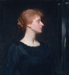 Jessica 1890 - Dennis Miller Bunker reproduction oil painting