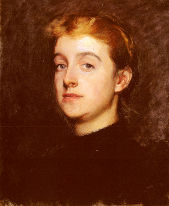 Portrait Sketch of Eleanor Hardy Bunker - Dennis Miller Bunker reproduction oil painting
