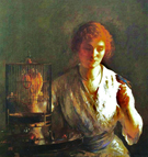 Blue Bird 1919 - Joseph de Camp reproduction oil painting