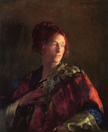 Miss Pearson 1921 - Joseph de Camp reproduction oil painting