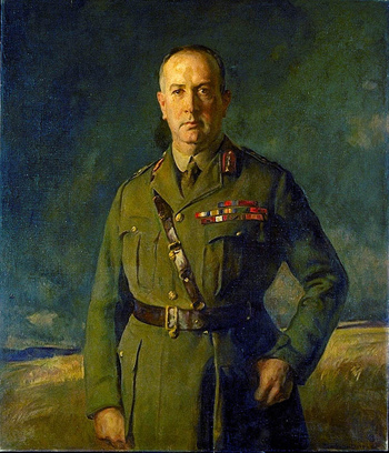 Sir General Arthur William Currie 1920 - Joseph de Camp reproduction oil painting