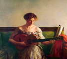 The Guitar Player - Joseph de Camp reproduction oil painting