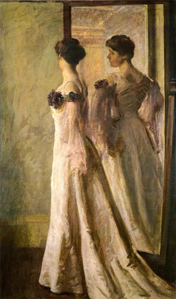 The Heliotrope Gown - Joseph de Camp reproduction oil painting