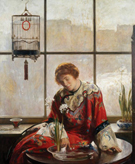 The Red Kimono c1919 - Joseph de Camp