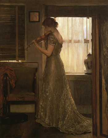 The Violinist - Joseph de Camp reproduction oil painting