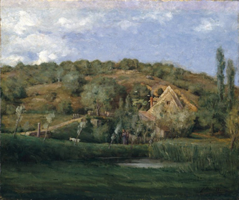 A French Homestead 1878 - Julian Alden Weir reproduction oil painting
