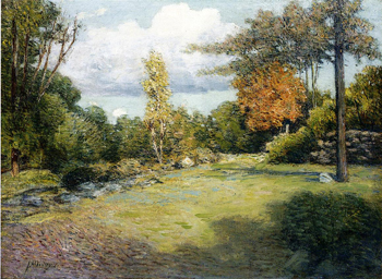 Autumn Days - Julian Alden Weir reproduction oil painting