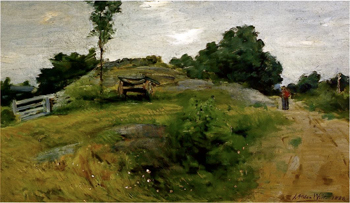 Connecticut Scene at Branchville - Julian Alden Weir reproduction oil painting
