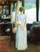 In The Livingroom 1890 - Julian Alden Weir reproduction oil painting