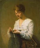 Knitting for Soldiers - Julian Alden Weir