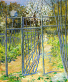 The Grey Trellis 1891 - Julian Alden Weir reproduction oil painting