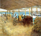 The Wharves Nassau - Julian Alden Weir reproduction oil painting