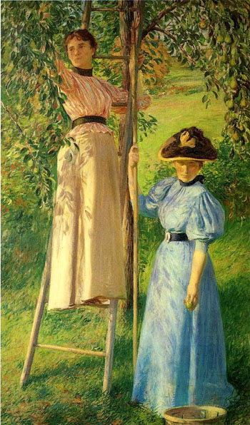 The Pear Orchard c1895 - Joseph de Camp reproduction oil painting