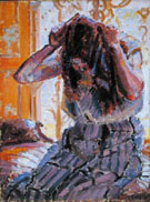 Girl Combing Hair - Harold Gilman reproduction oil painting