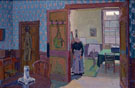 Interior with Mrs Mounter c1916 - Harold Gilman