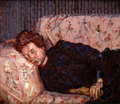 Lady on a Sofa 1910 - Harold Gilman reproduction oil painting