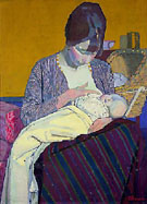 Mother and Child 1918 - Harold Gilman reproduction oil painting