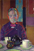 Mrs Mounter at the Breakfast Table c1916 - Harold Gilman