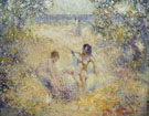 Nude in a Sandy Cove - William Henry Clapp reproduction oil painting