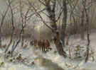 Jager Im Winterwald 1933 - Desire Thomassin reproduction oil painting