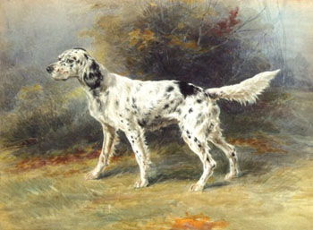An English Setter in a Landscape - Edmund Henry Osthaus reproduction oil painting