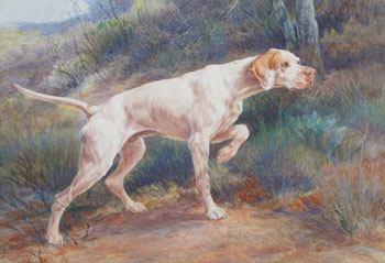 Pointer in a Landscape - Edmund Henry Osthaus reproduction oil painting