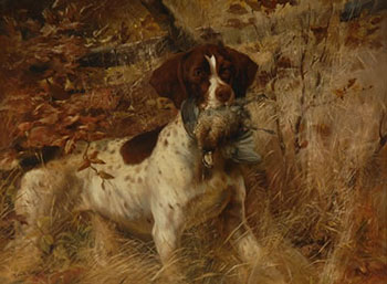 Pointer with Quail - Edmund Henry Osthaus reproduction oil painting