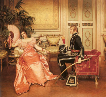 Flirtation - Frederic Soulacroix reproduction oil painting