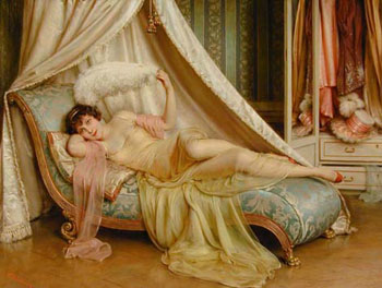 La Coquette - Frederic Soulacroix reproduction oil painting