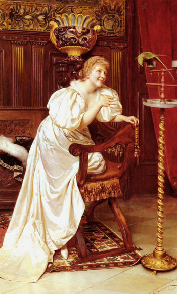 Le Peroquet Favori - Frederic Soulacroix reproduction oil painting