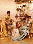 The Tea Party - Frederic Soulacroix reproduction oil painting