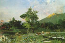 Paesaggio - Gaetano Esposito reproduction oil painting