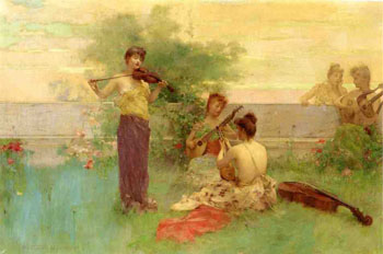 Arcadia - Henry Siddons Mowbray reproduction oil painting