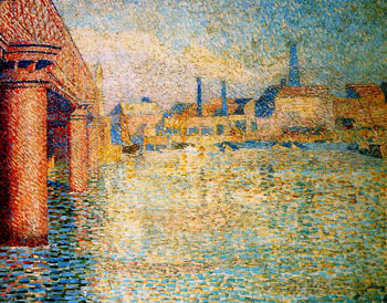 Bridge in London Sun - Jan Toorop reproduction oil painting