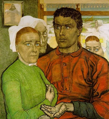 Faith and Work 1902 - Jan Toorop reproduction oil painting
