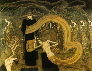 Fatalism 1893 - Jan Toorop reproduction oil painting